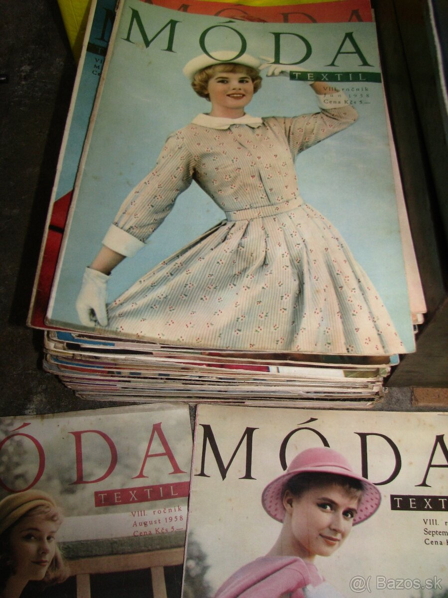 STARÉ MODNÉ ČASOPISY, naša moda, milena,dum mody,žena a moda - 10