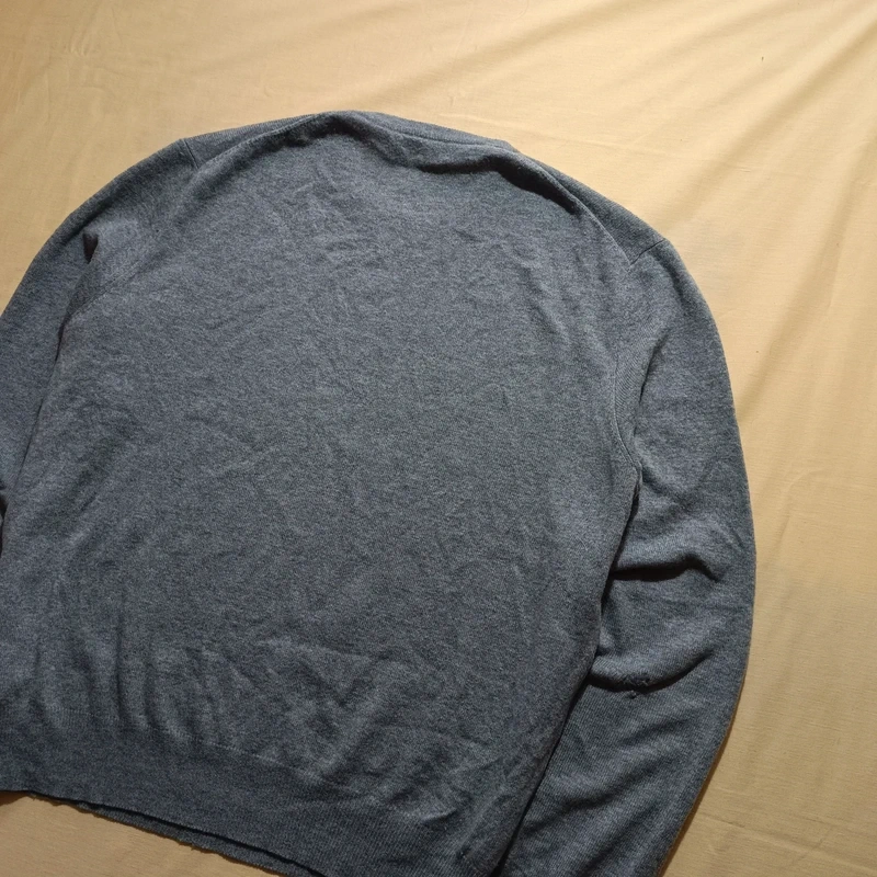 Polo Ralph Lauren 100% merino wool sivý vlnený sveter XL - 10