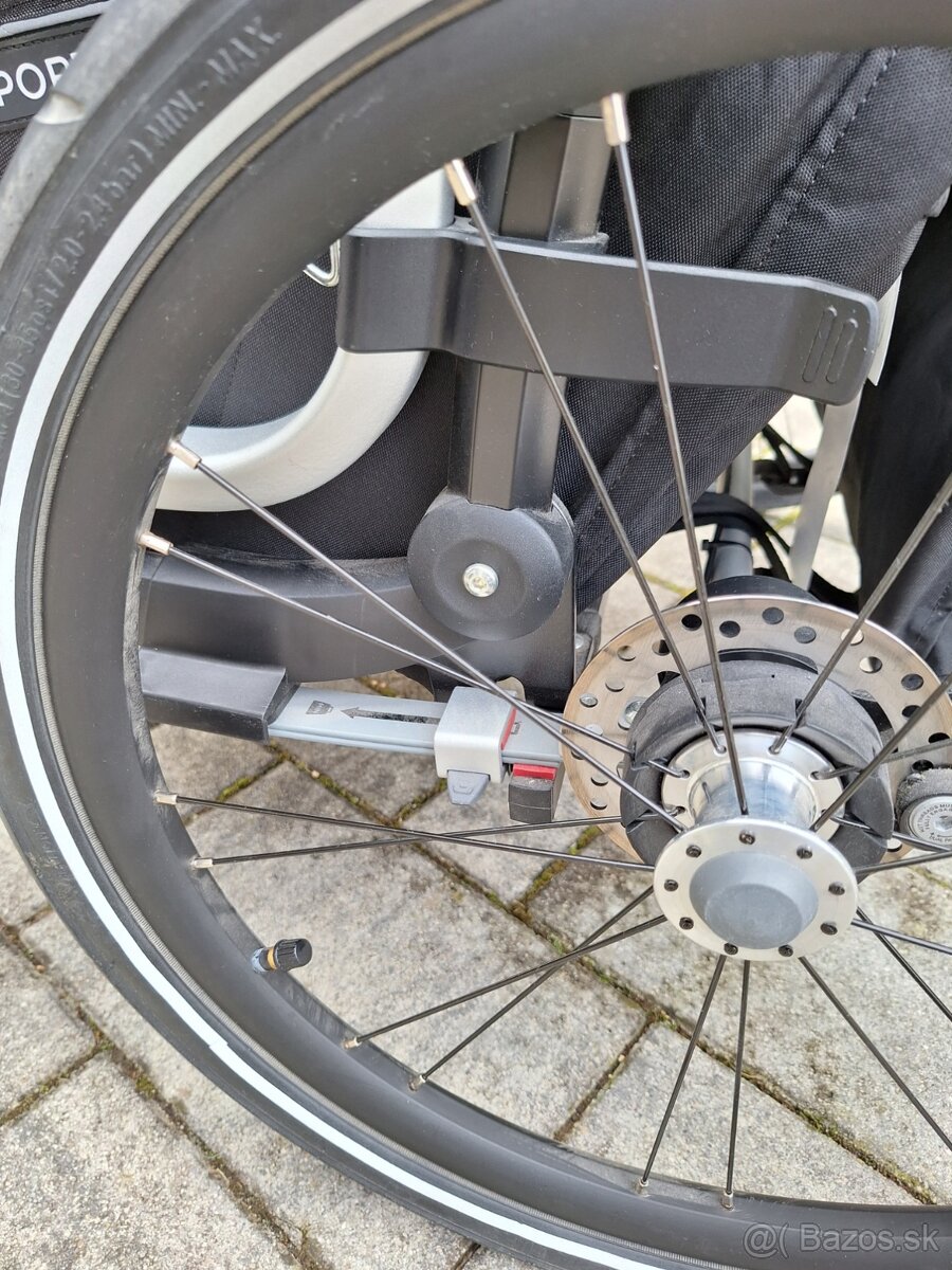 Predám Thule Chariot Sport 2 – Midnight Black (TOP STAV, pln - 10