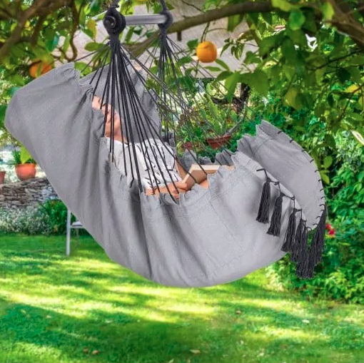 Závesné kreslo držiak vankúš taška 150kg - 3 farby - 10