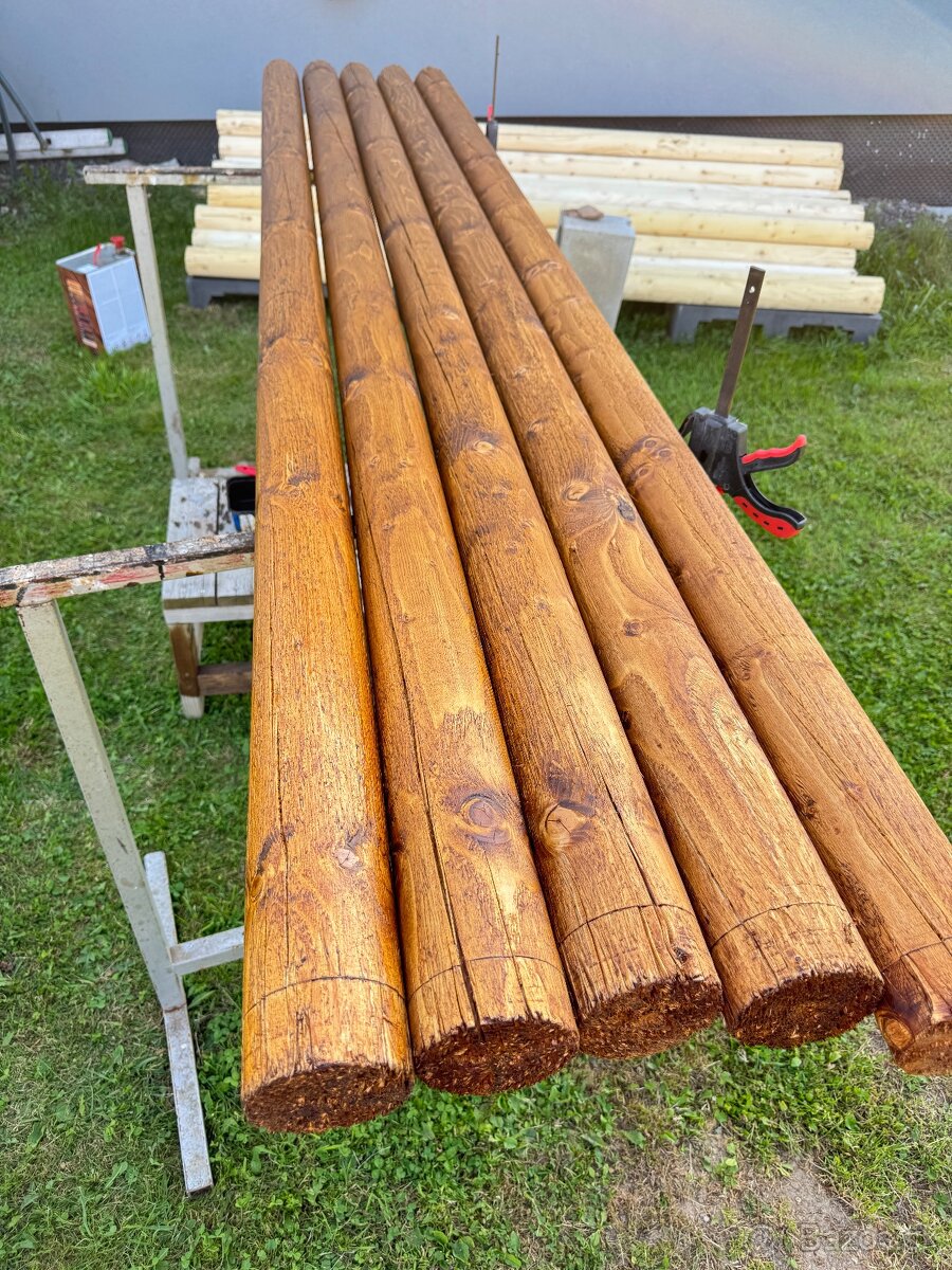 Drevené koly - Frézovaná guľatina - 10