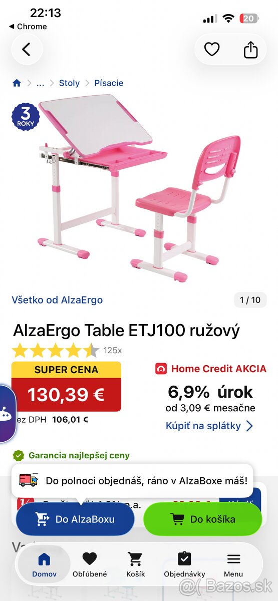 Rastúci stolík, stolička - 10