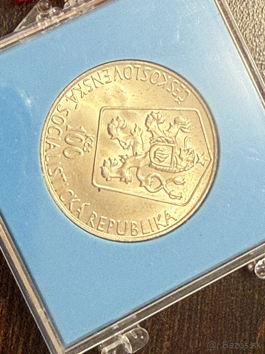 strieborne mince prof - 10