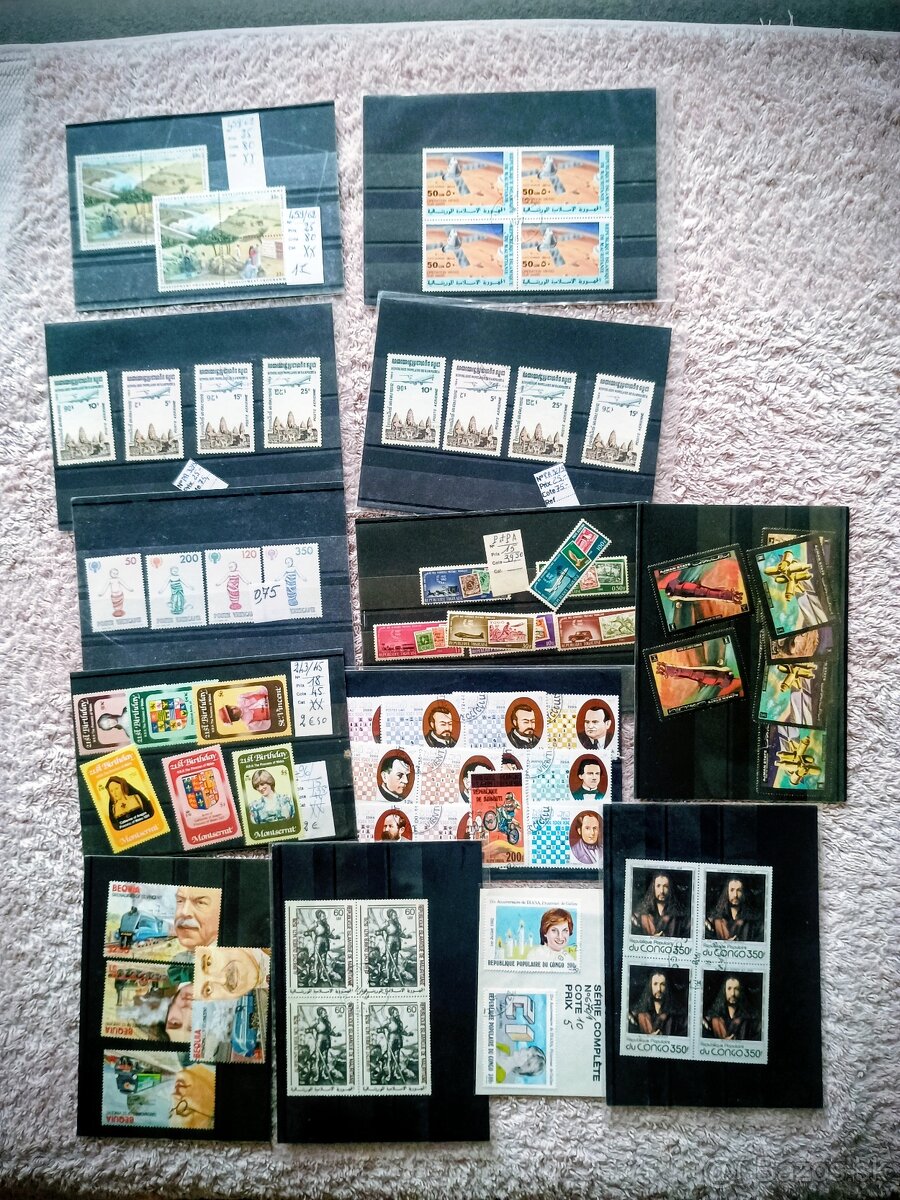 Španielsko,Francuzsko FDC+ známky - 10