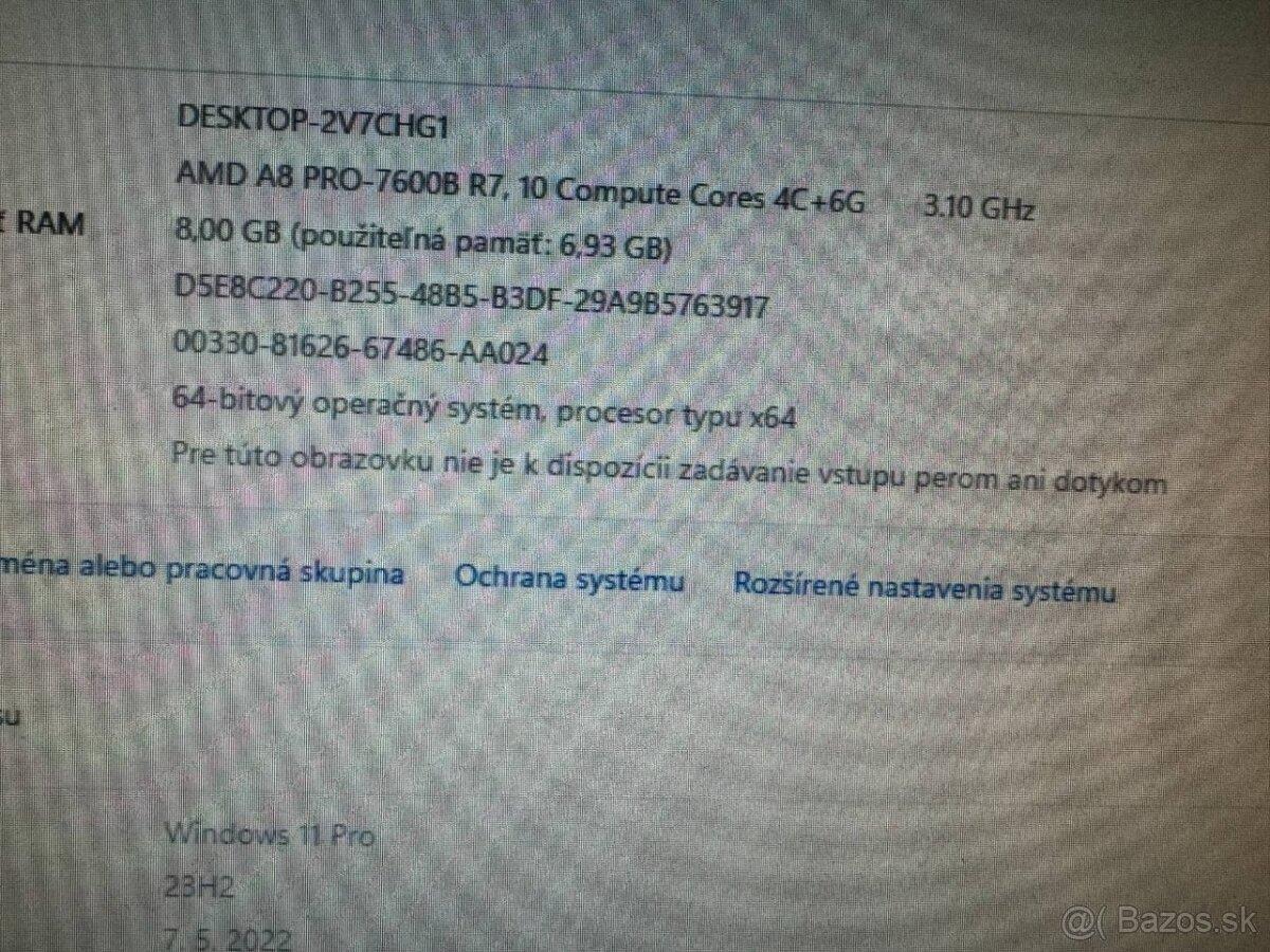 Počítač ACER SFF.Intel AMD A8 4x3,10GHz.8gb ram.120SSD. - 10
