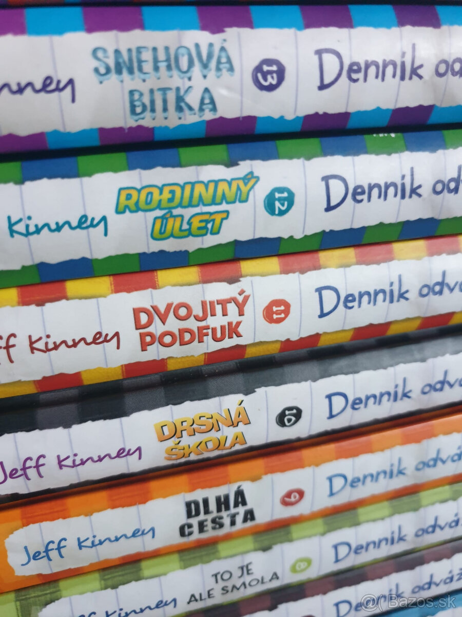 Jeff Kinney - Denník odváž. bojka 1-18 diel + 3 knihy navyše - 10