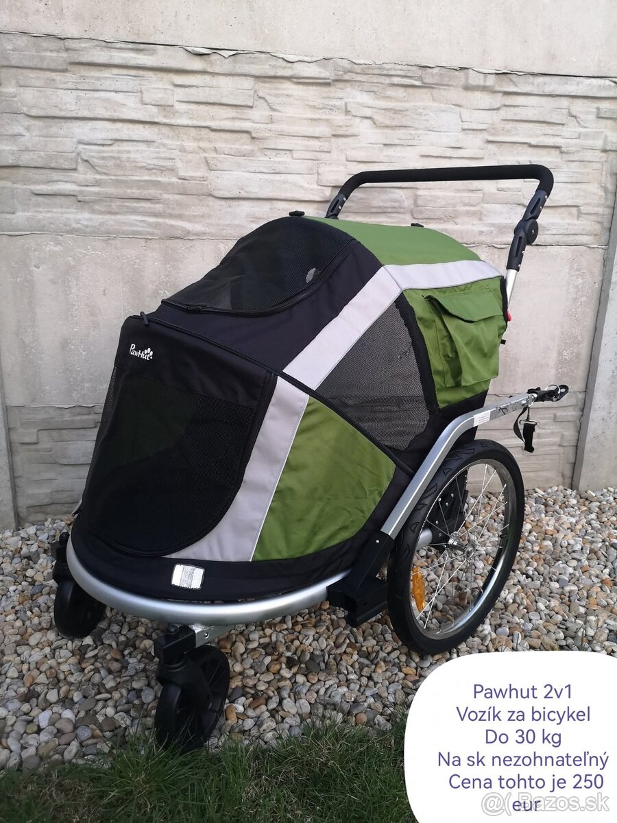 Viaceré vozíky za bicykel pre psy Pawhut a Kesser - 10