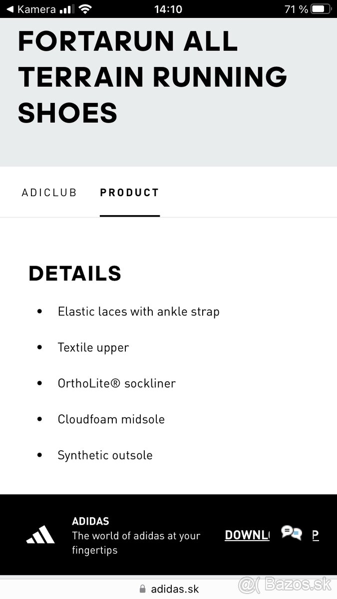 Detské topánky Adidas vel.30,5 - 10