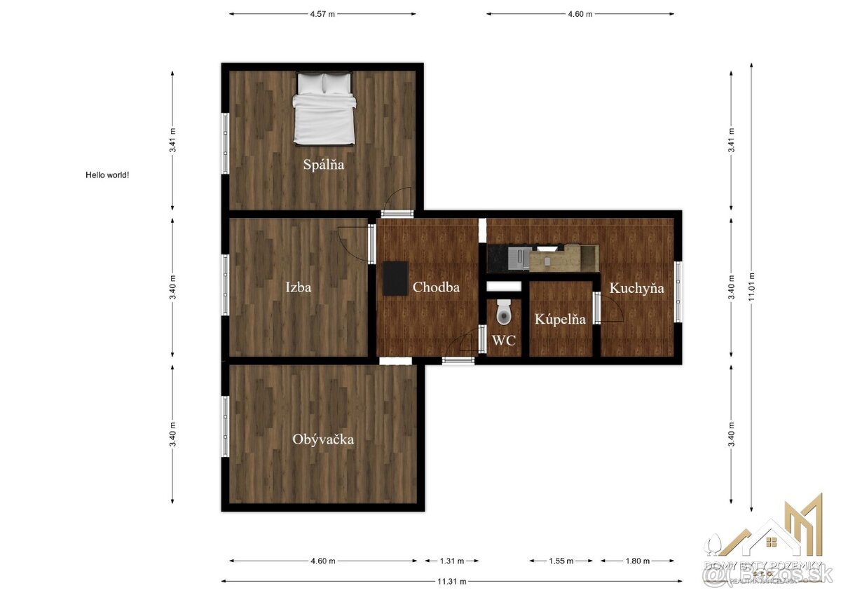 Na predaj priestranný 3 izbový byt po rekonštrukcii - 10
