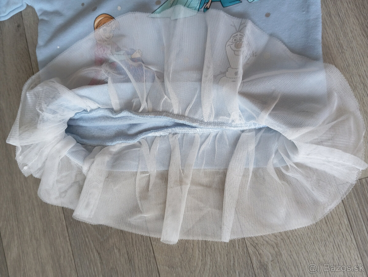 Frozen Anna Elsa Olaf bledomodré tričko mikina 104 - 10