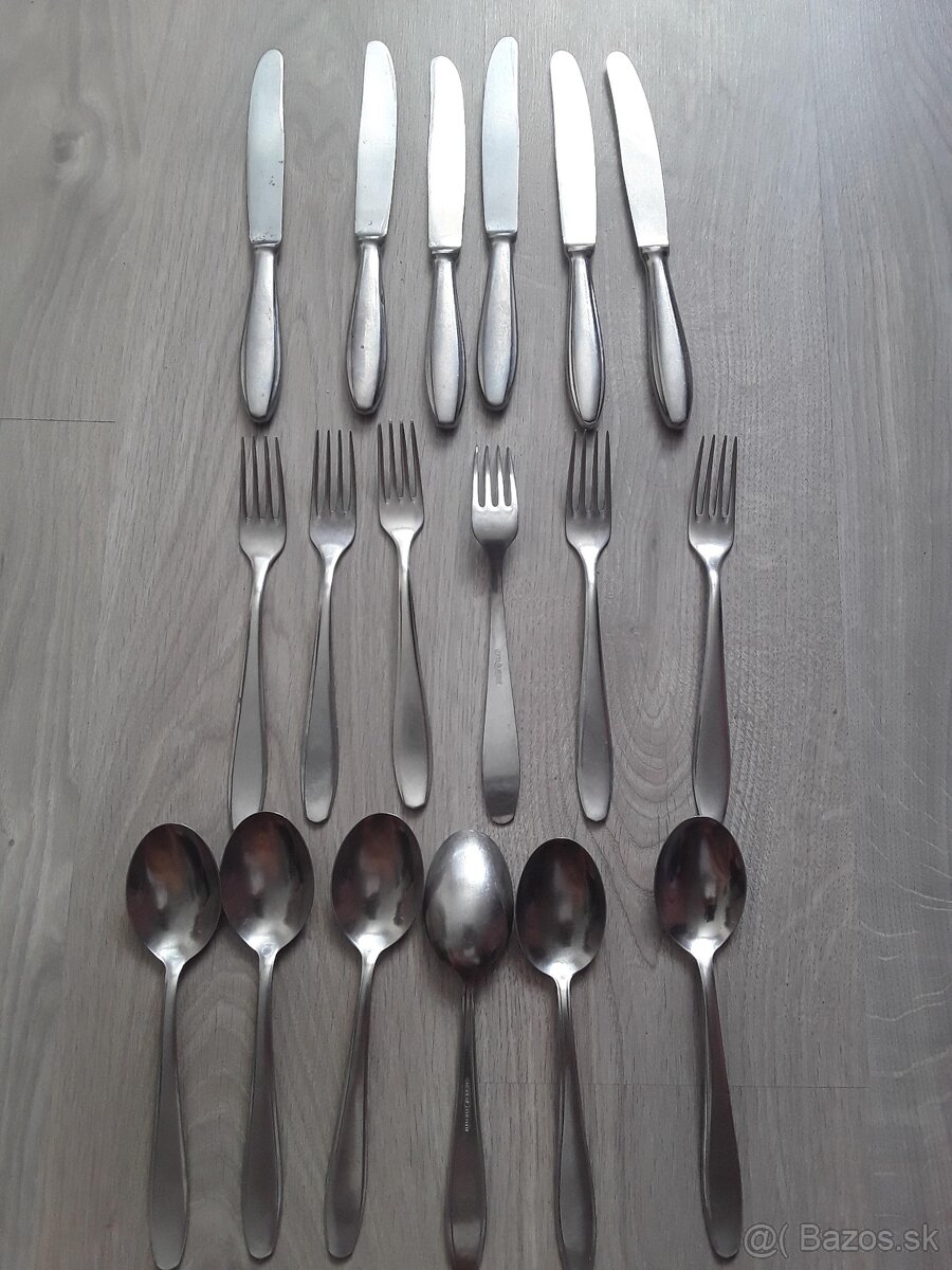 Príbor, brúsené misky.. Retro - 10