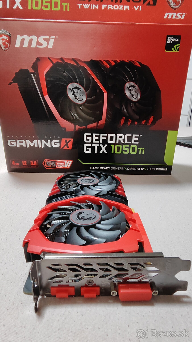 MSI GTX 1050 Ti Gaming X 4G - 10