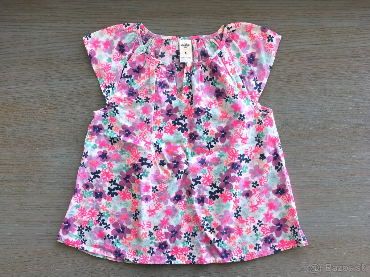 nové dievčenske tricko s visačkou, velkost 122 - 10