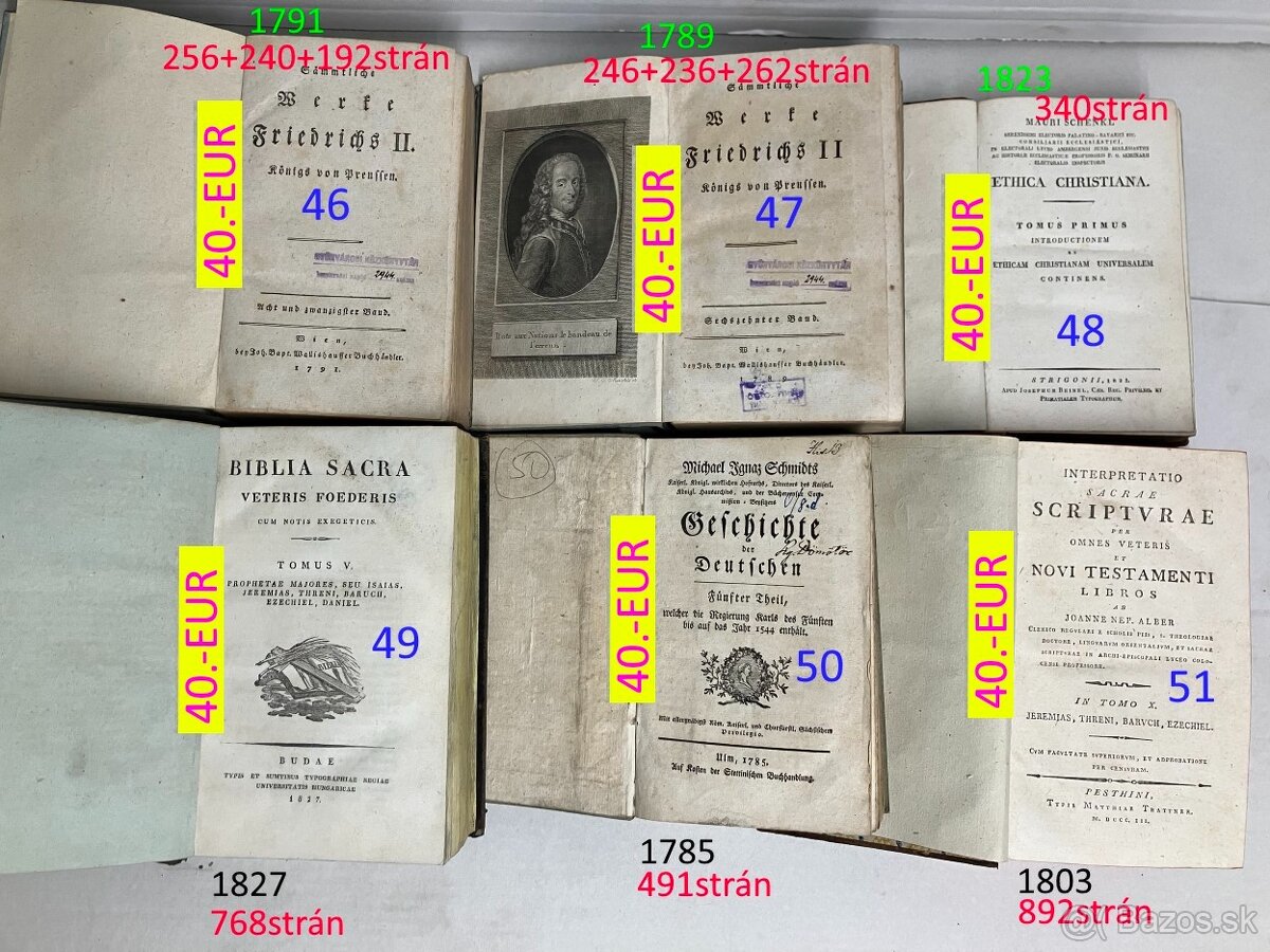 1600 - 1700 veľmi staré knihy - 10