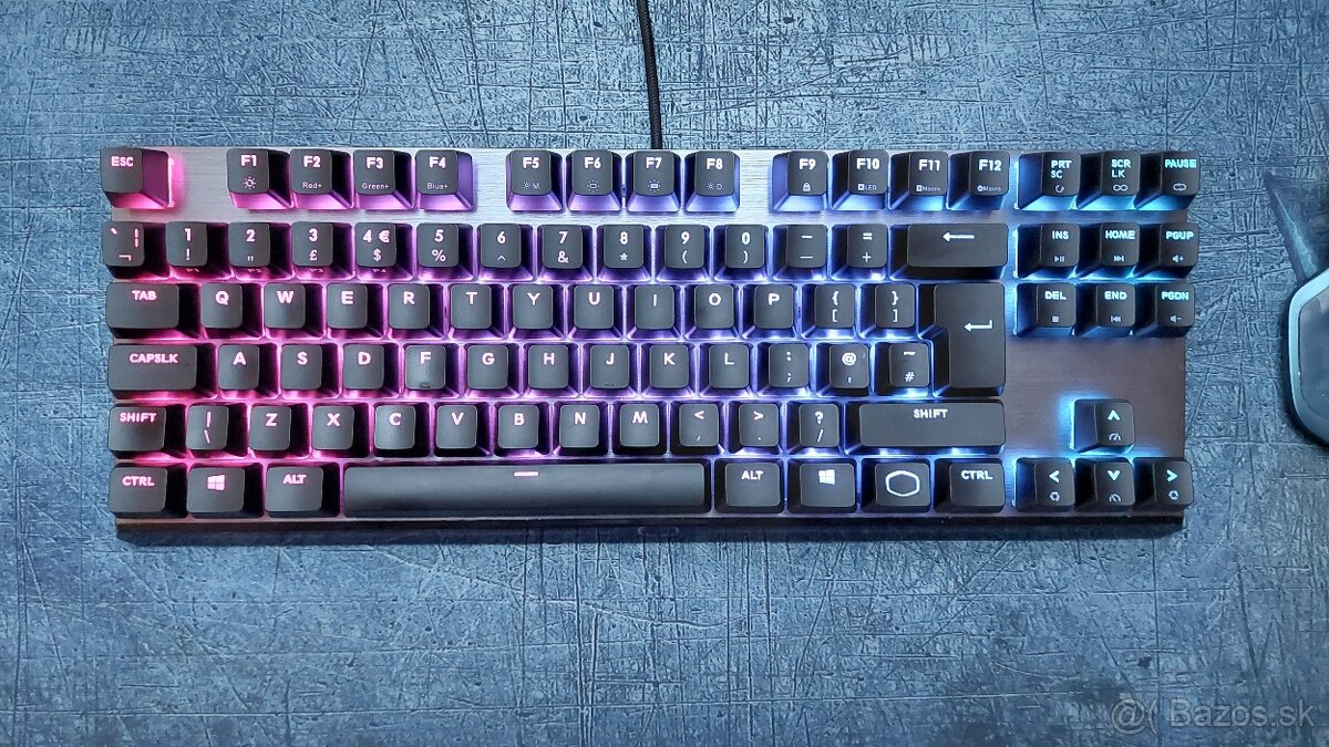 Cooler Master MK730 klavesnica, TKL, cervene spinace - 10
