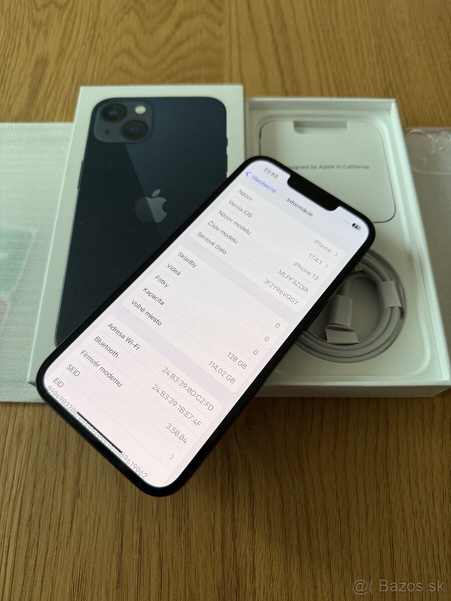 iPhone 13 128 gb Midnight - nepoužívaný, záruka - 10