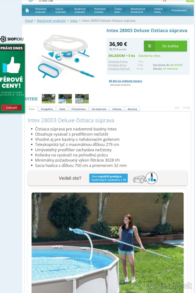 Predám bazén v perfektnom stave 3,05 s príslušenstvom - 10