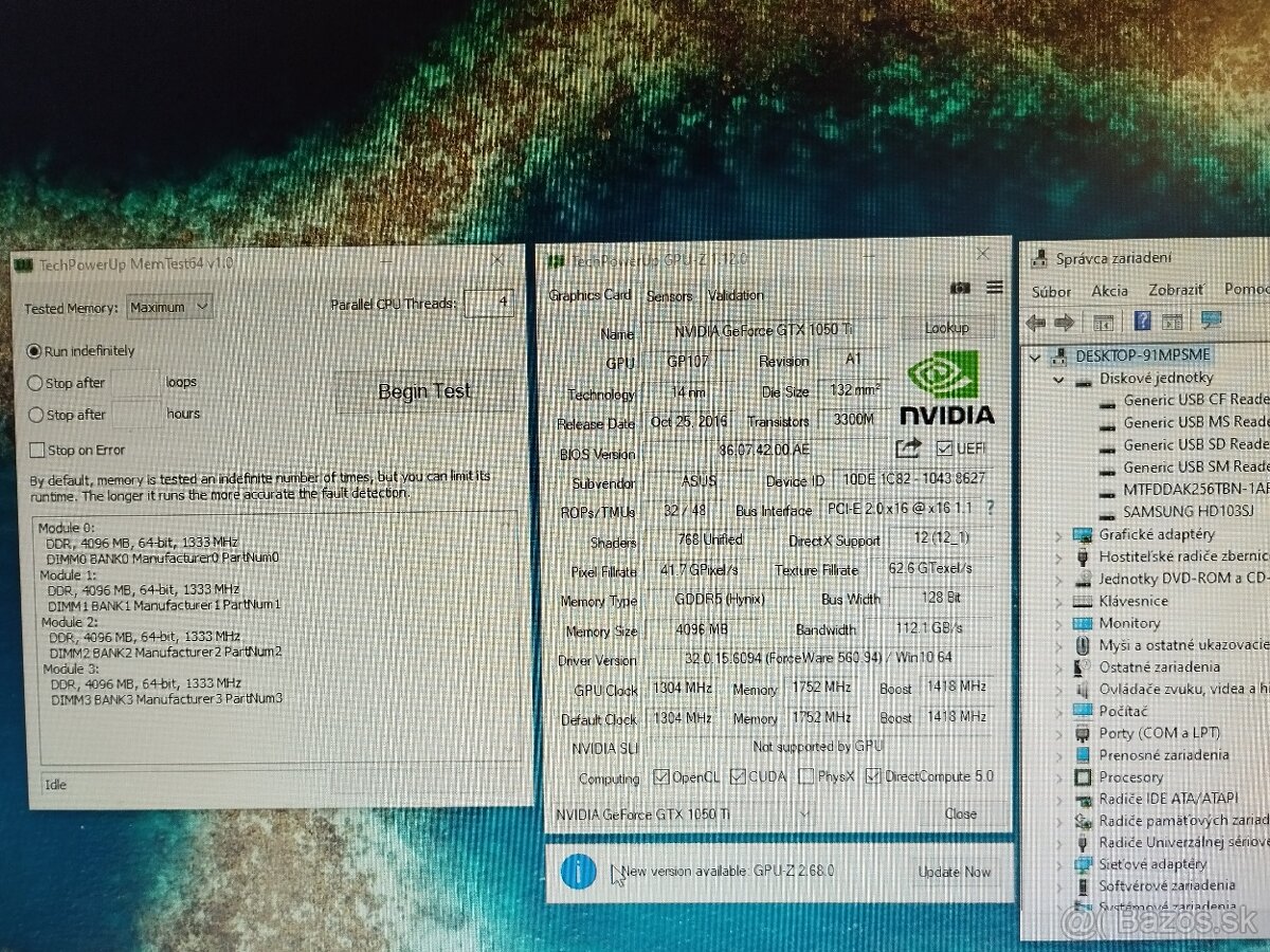 PC herný Intel Core i5 16 GB RAM Nvidia 1050 Ti 4 GB - 10