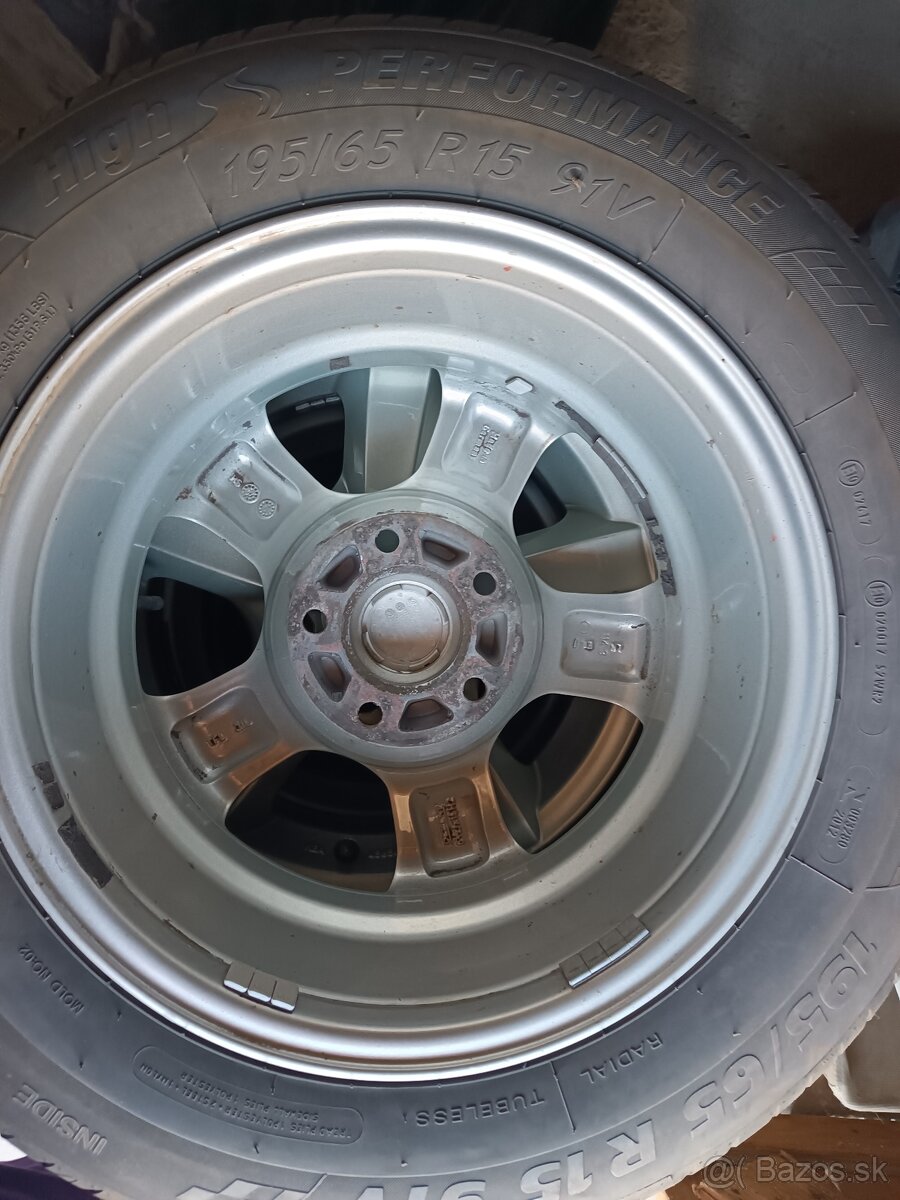 Predám elektróny 195x65 R15 5x114,3 - 10