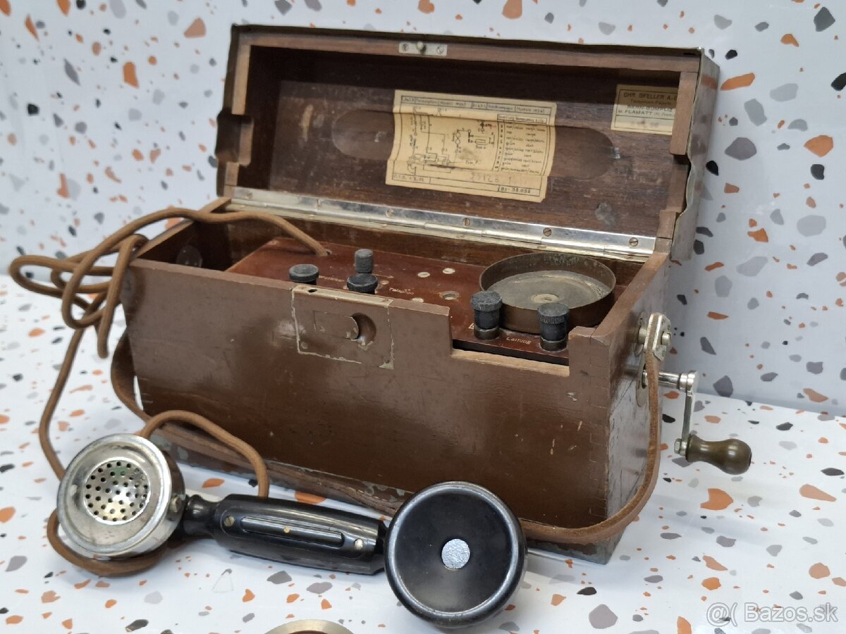 GFELLER 》Model 1926 》POĽNÝ TELEFON 》 WW2 - 10