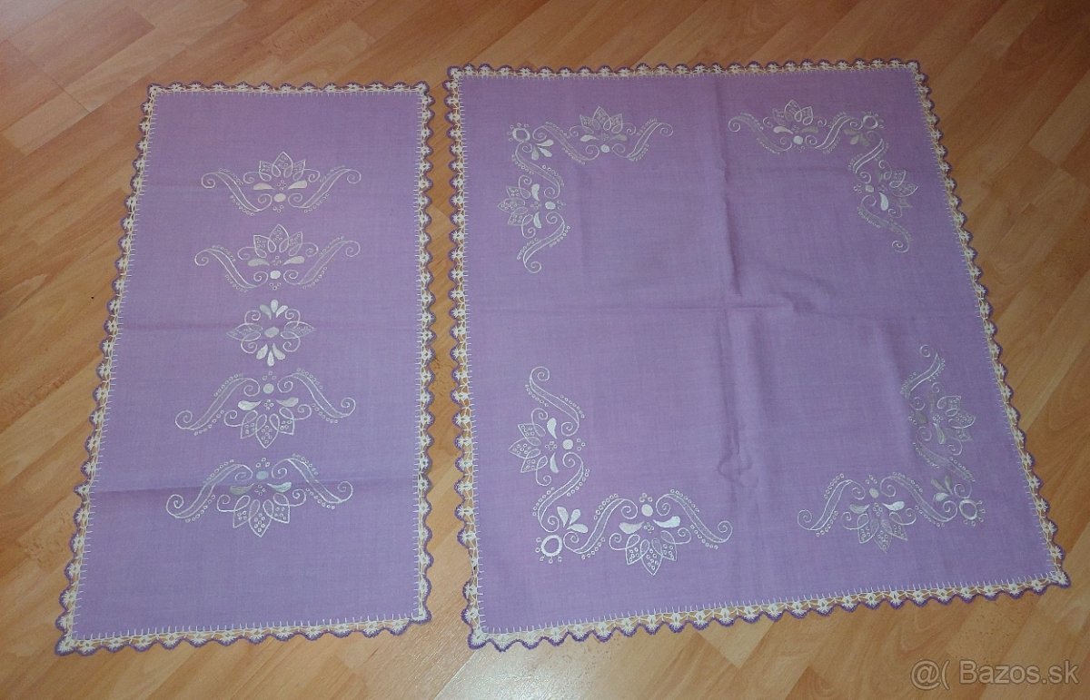 Vyšivané háčkované obrusy - 10