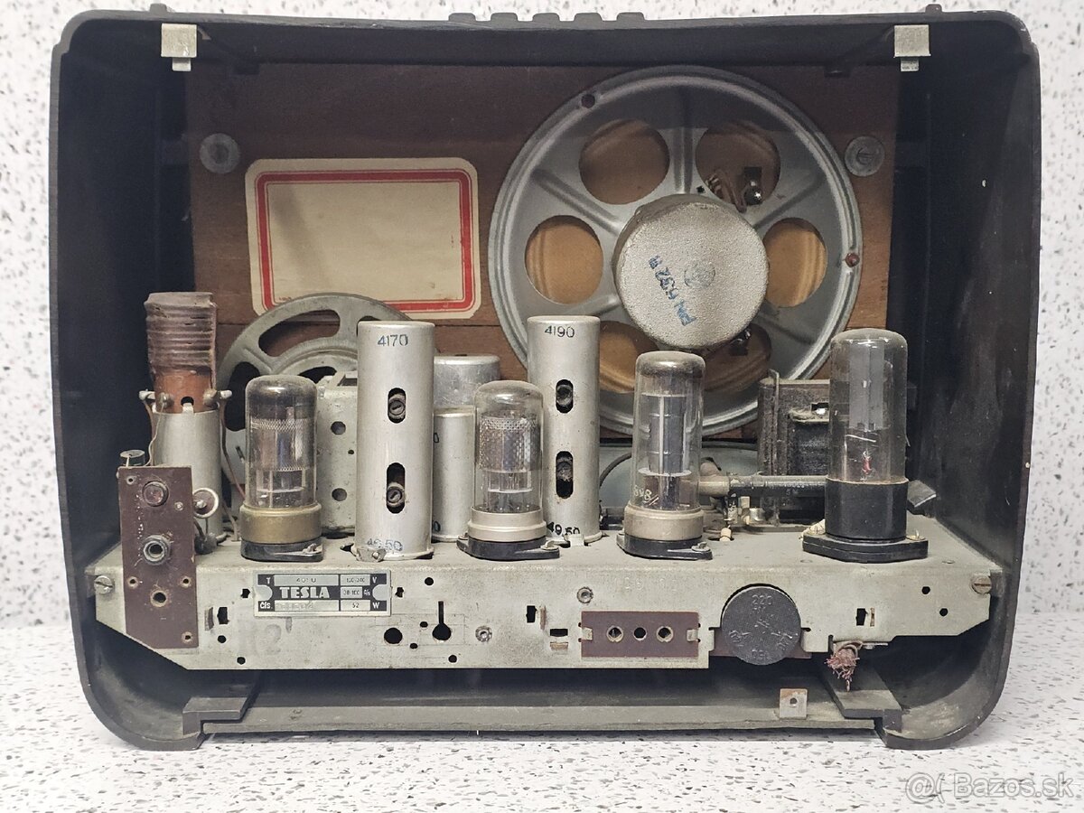 "Accord" 》Tesla 401U 》Starožitné elektronkové radio 》bakel - 10