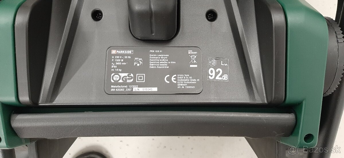 Elektrická kosačka Parkside - 10