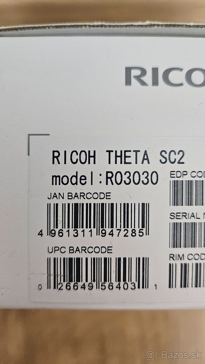 360 ° kamera Ricoh Theta SC2 White - ako nová - 10