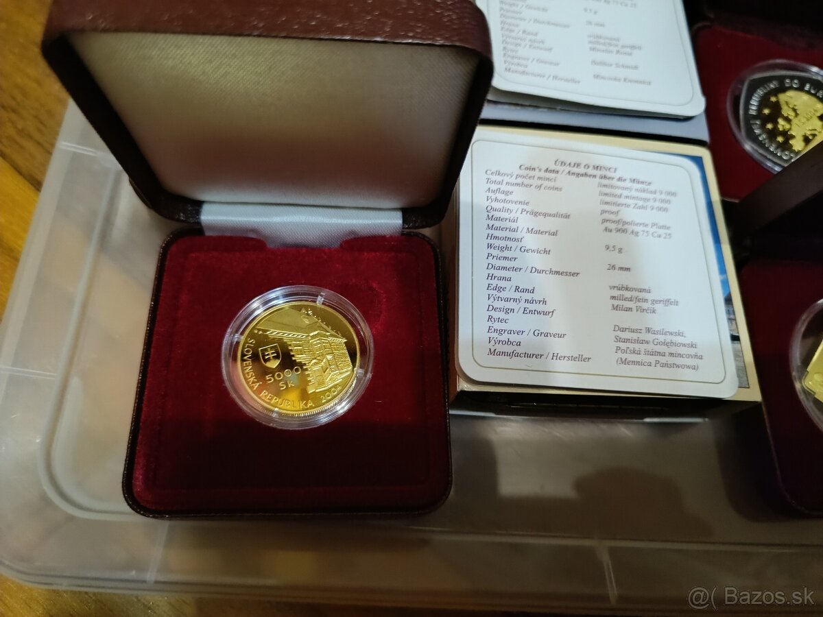 Predém SK mince nominal 5000,-SK -zlate - 10