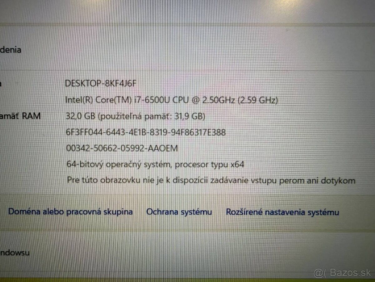 Notebook HP ZBook i7-6500U / 32GB RAM / 1TB SSD - 10