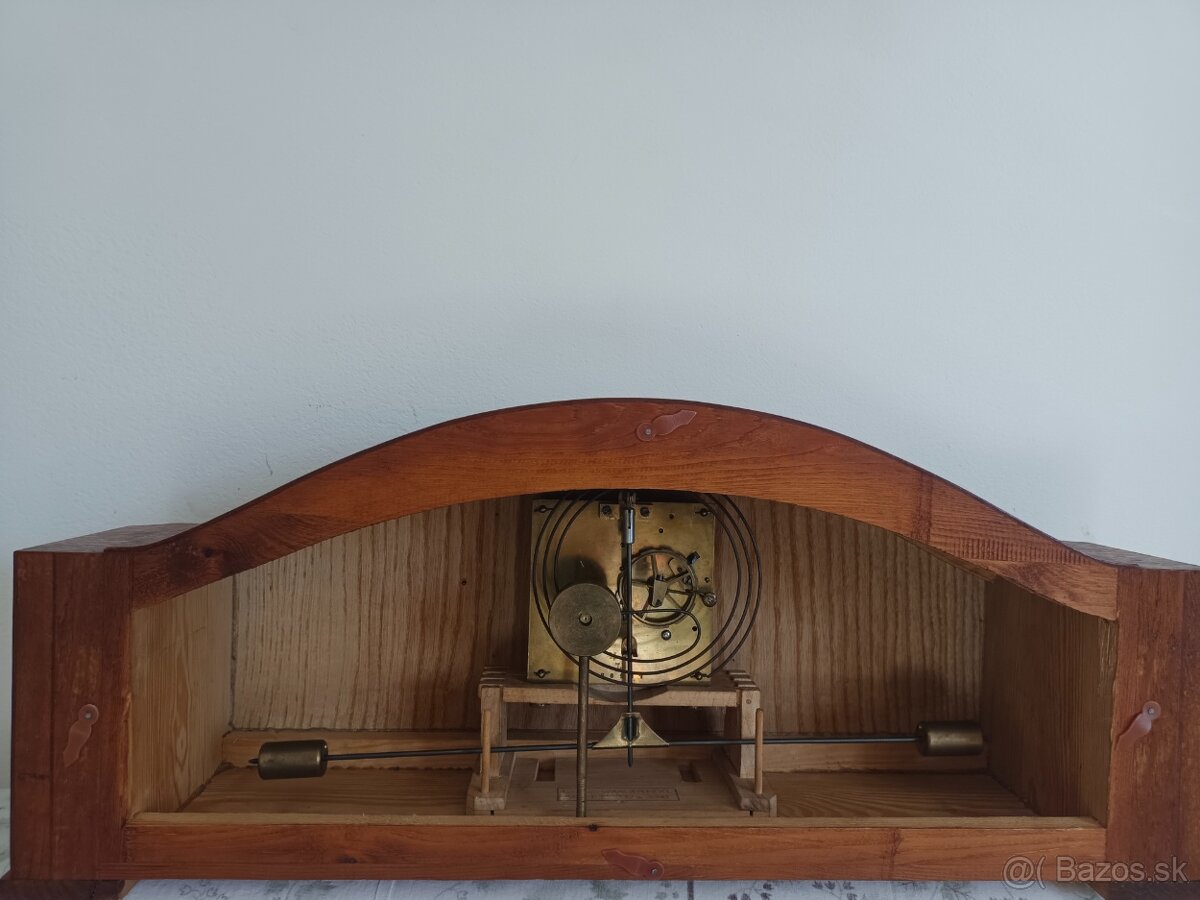 Starožitný krbové stolní hodiny Německo - 10