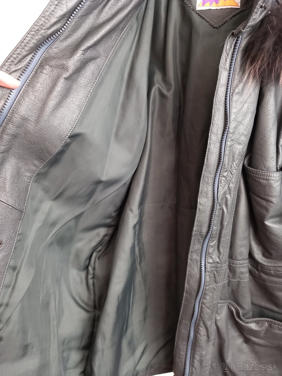 Kožená bunda s kožušinou dámska - 10