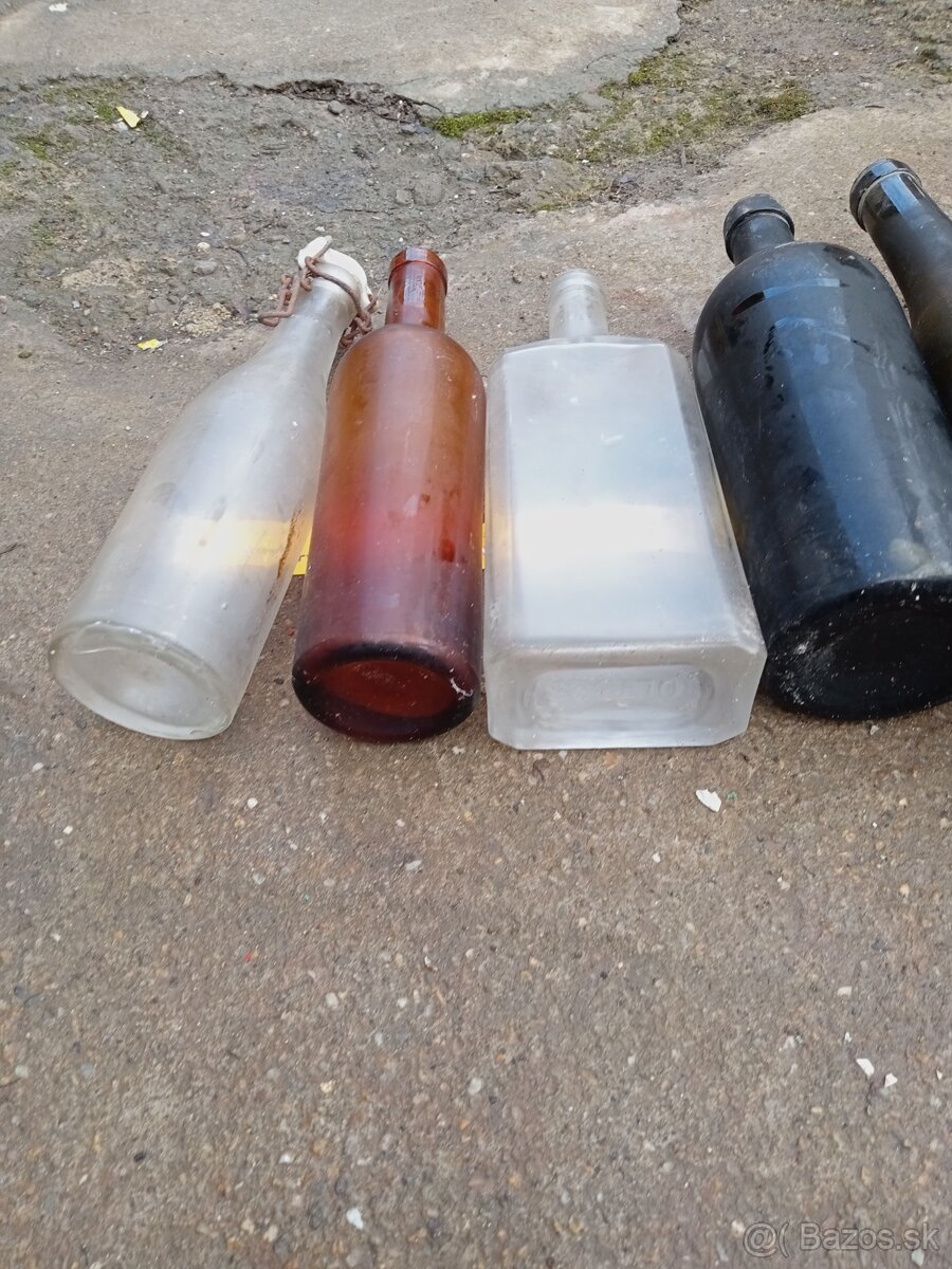 Staré fľaše na dekoráciu - 10