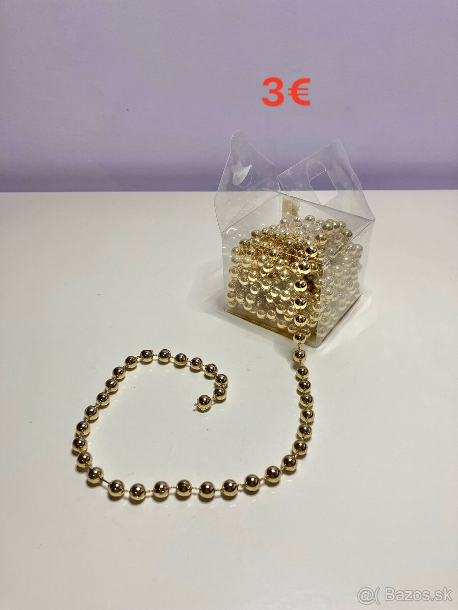 Vianočné ozdoby - zlaté - 10