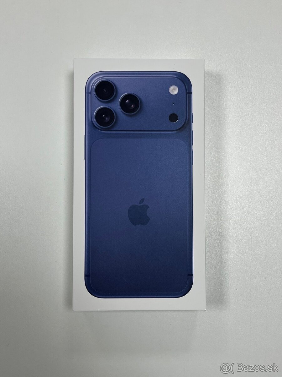 Iphone 17 pro max 256gb Deep Blue polnočný modrý nerozbalený - 10