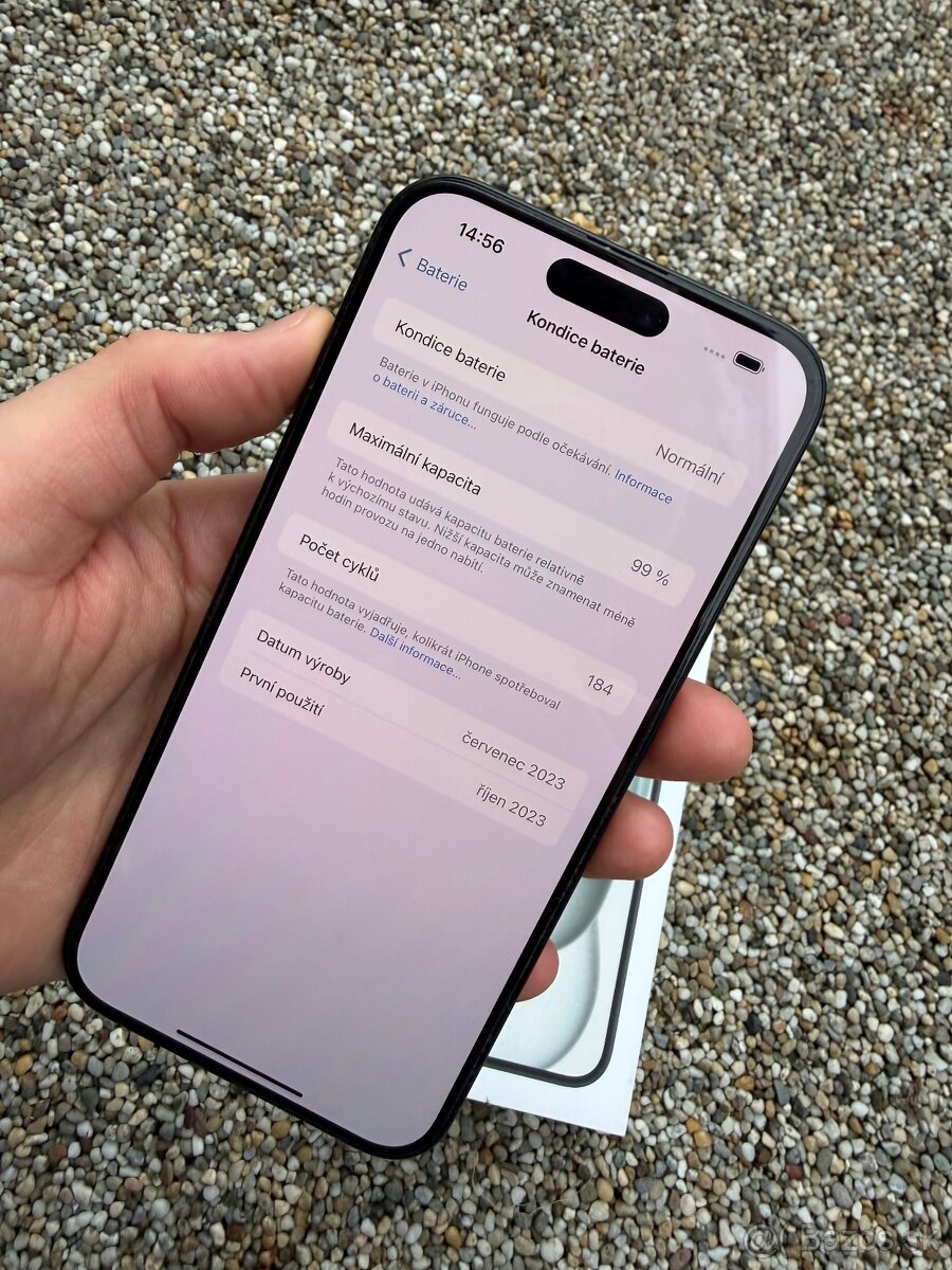 IPhone 15plus 256GB - baterie 99% - 10