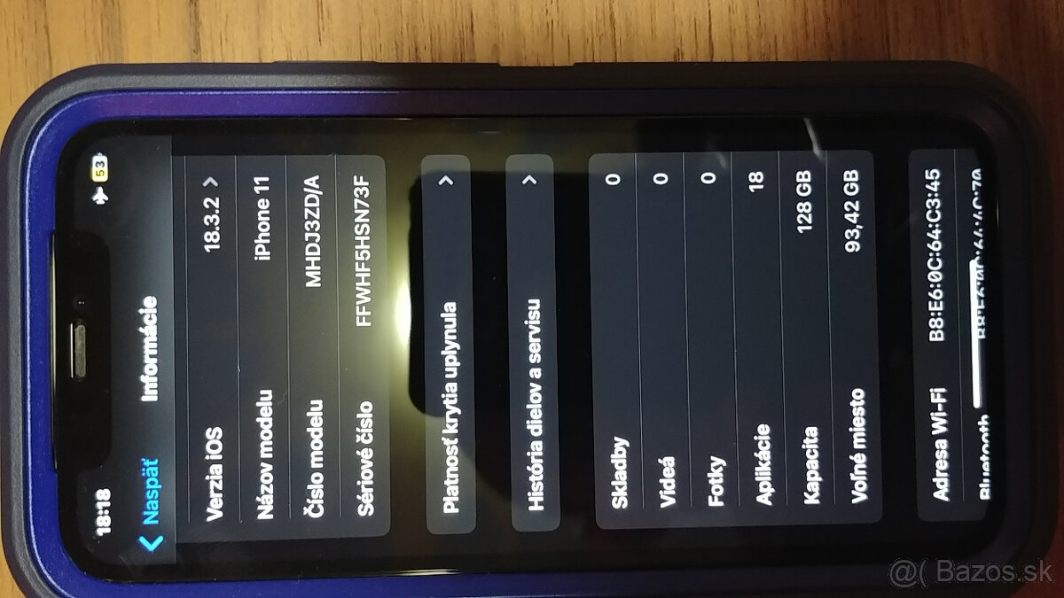 Predám repasovaný iPhone 11 white - 128gb - 10