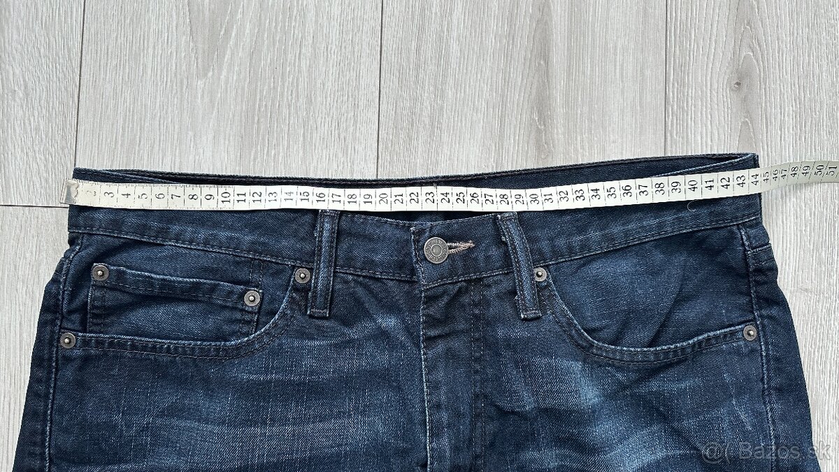 Pánske,kvalitné džínsy LEVIS 511 - veľkosť 34/31 - 10