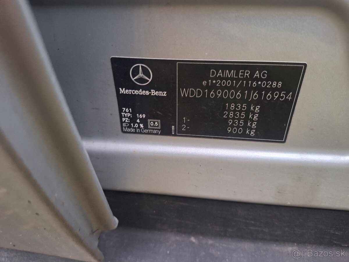 MERCEDES A 2.0 DIESEL AUTOMAT KLÍMA ŤAŽNÉ - 10