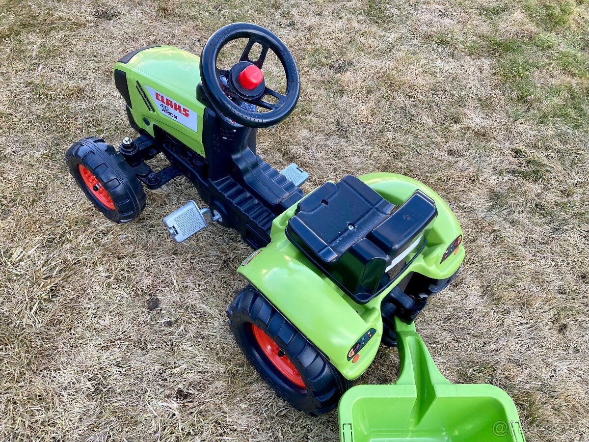 Elektrický traktor s diaľkovým plus traktor na pedále - 10