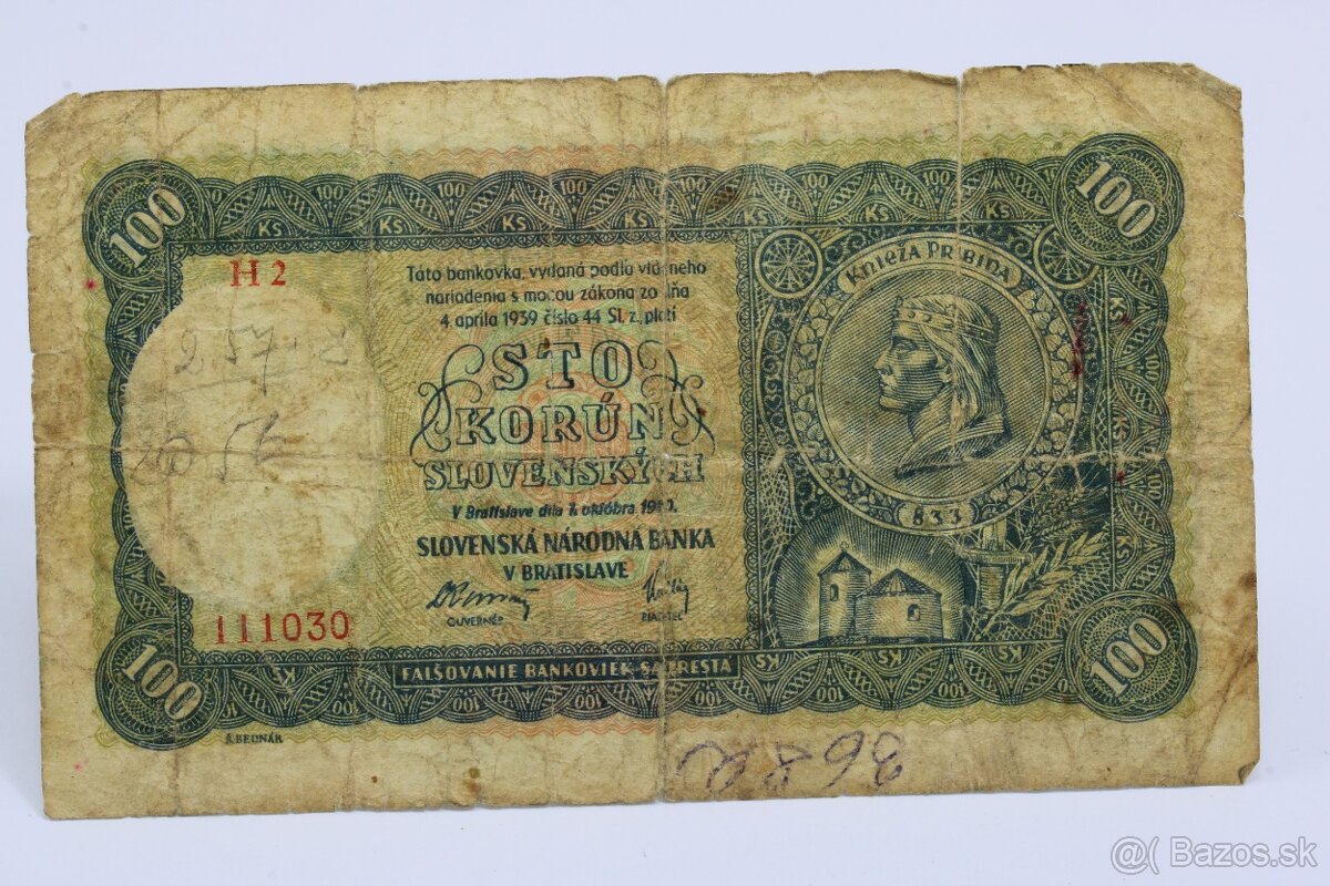 Predám starožitné bankovky - 10