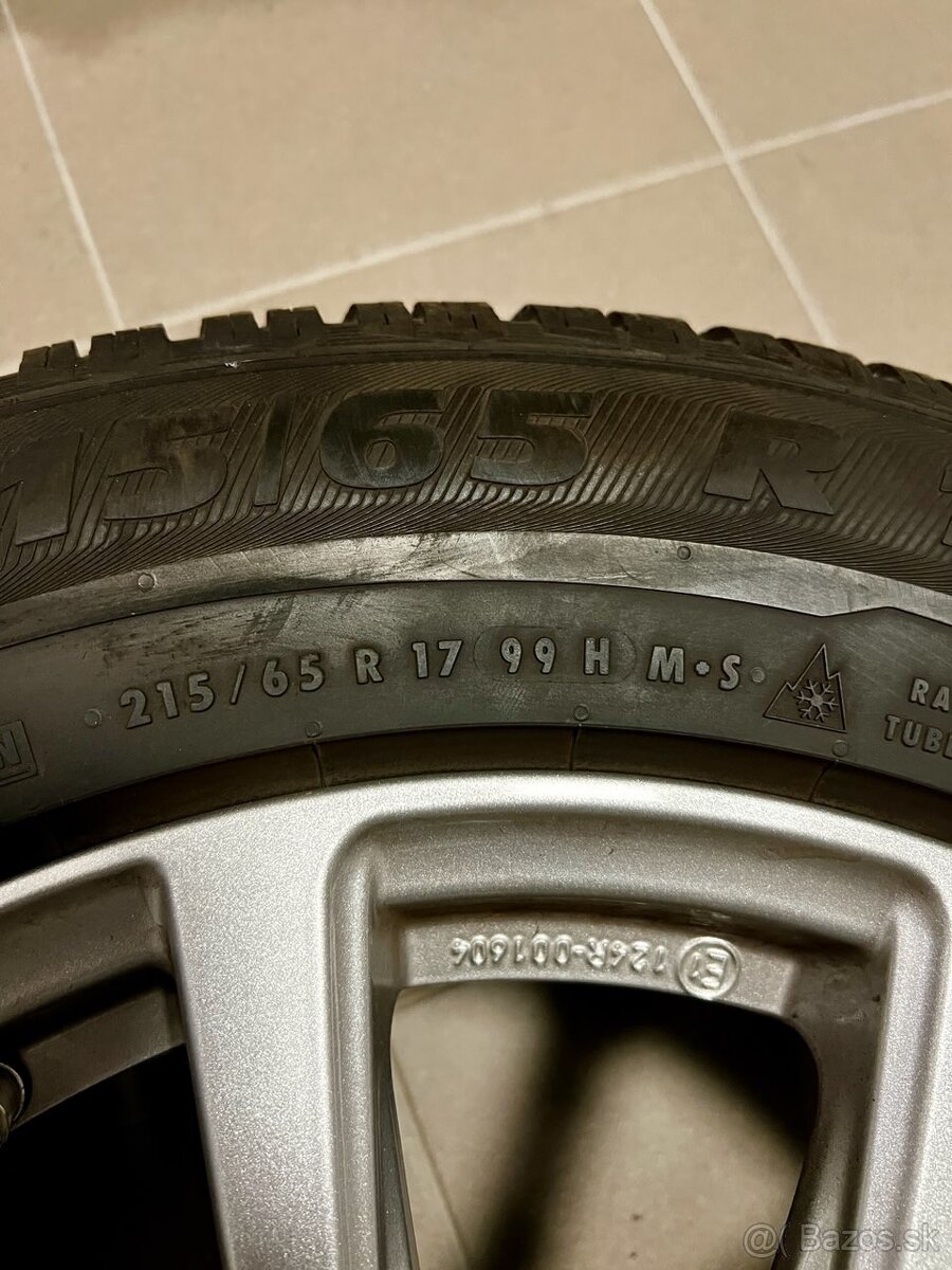 Zimné pneu s alu diskami 215/65/R17 99H aj so snímačmi tlaku - 10