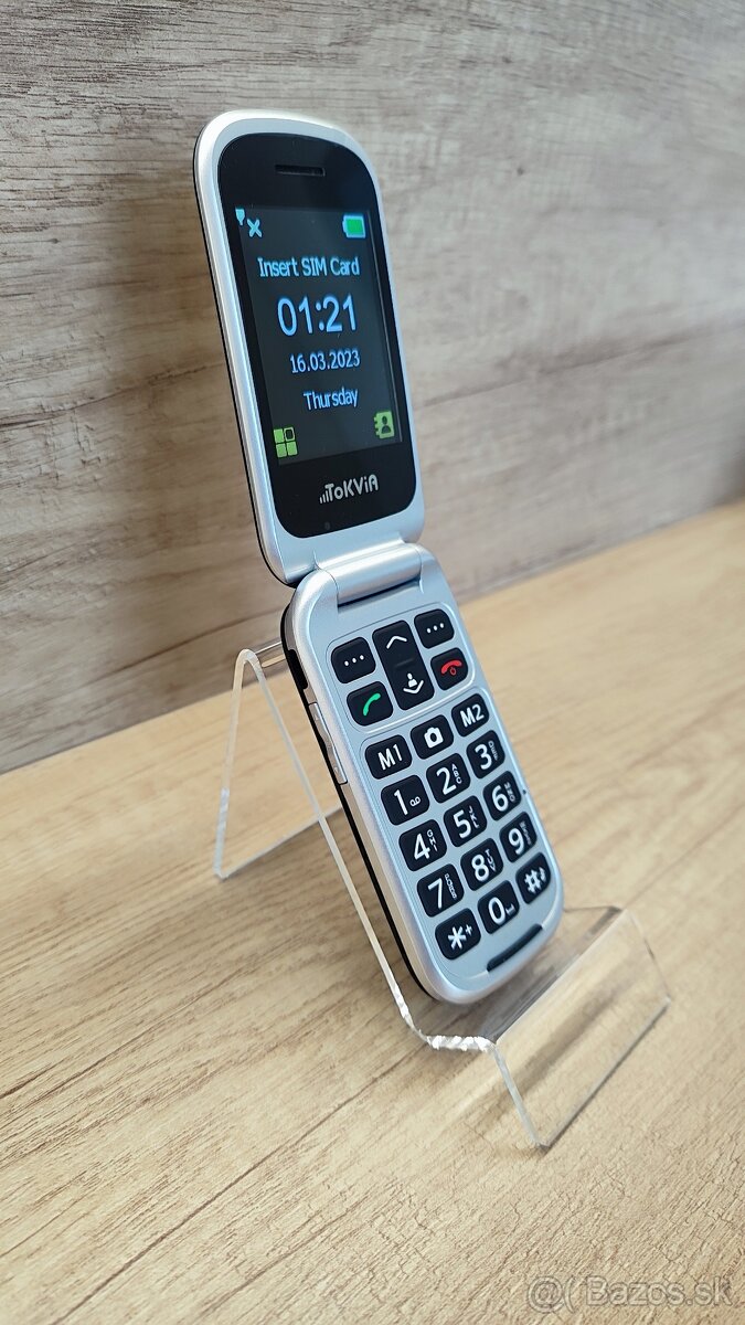 Mobilný telefón TOKVIA T201 – vyklápací mobil / v záruke - 10