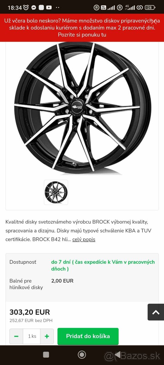 Predam Alu disky 19 - 10