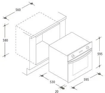 Elektrická rúra Candy FST100 6x - 10