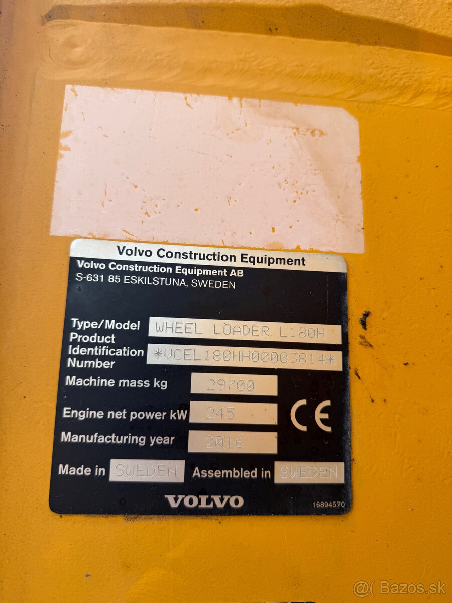 Kol. Nakladač VOLVO L180H (2016) - 10