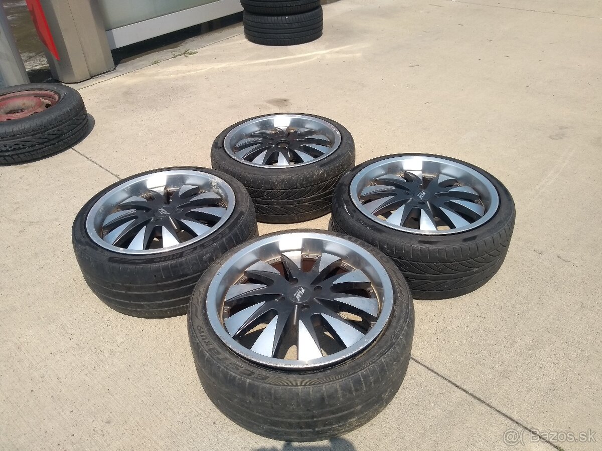 Prémiové športové hliníkové disky 4x100r17 s letnými pneu - 10