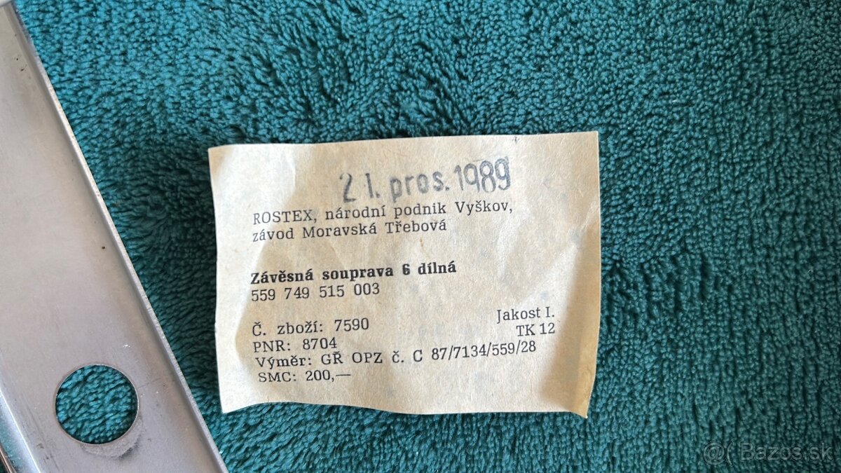 Závesná súprava kuchynských doplnkov ČSSR 1989 - 10