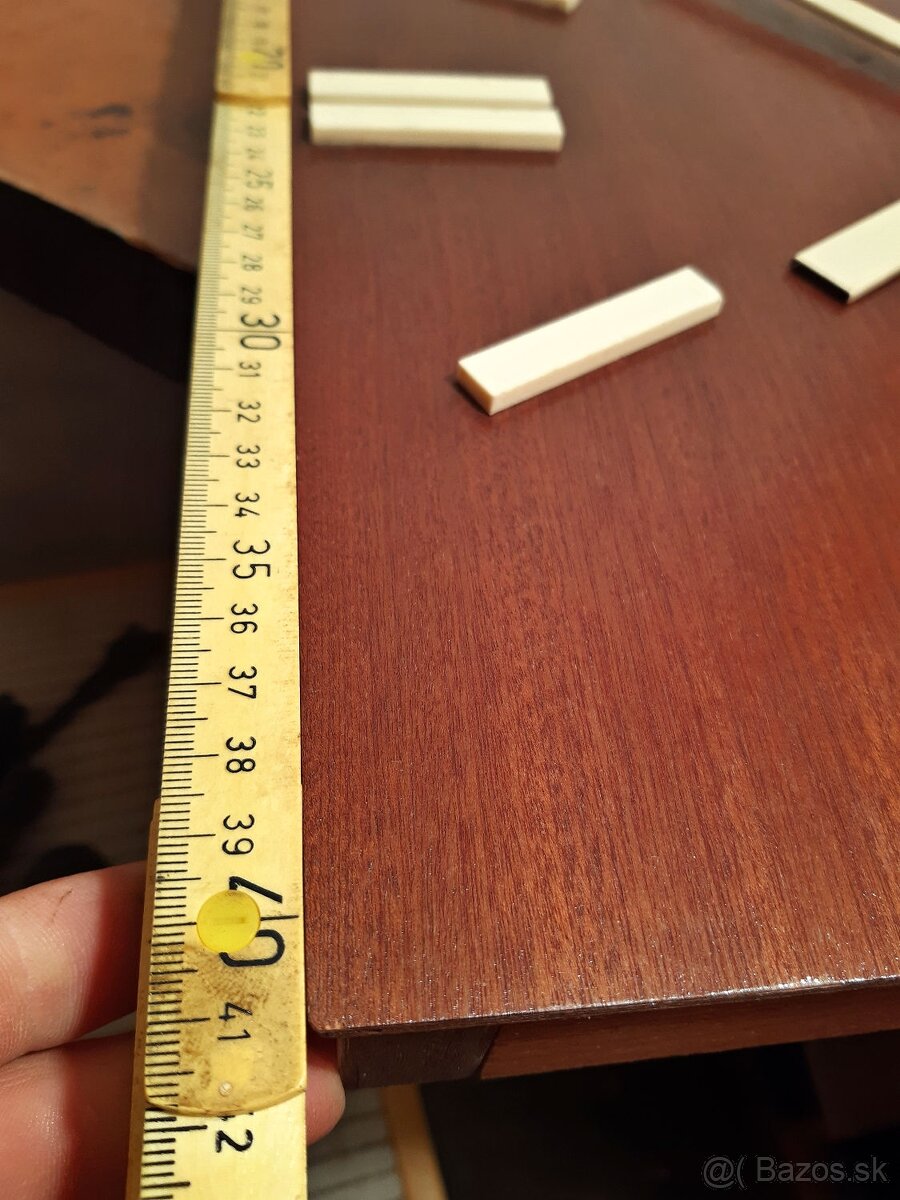 Dřevěné hodiny Pragotron PPH410, rok 1988, funkční, TOP stav - 10