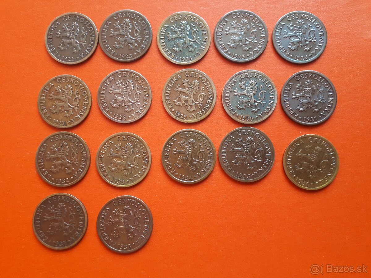 Ponúkam na predaj mince 1.Republika a ČSSR - 10
